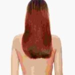 Synthetic brown hair extension